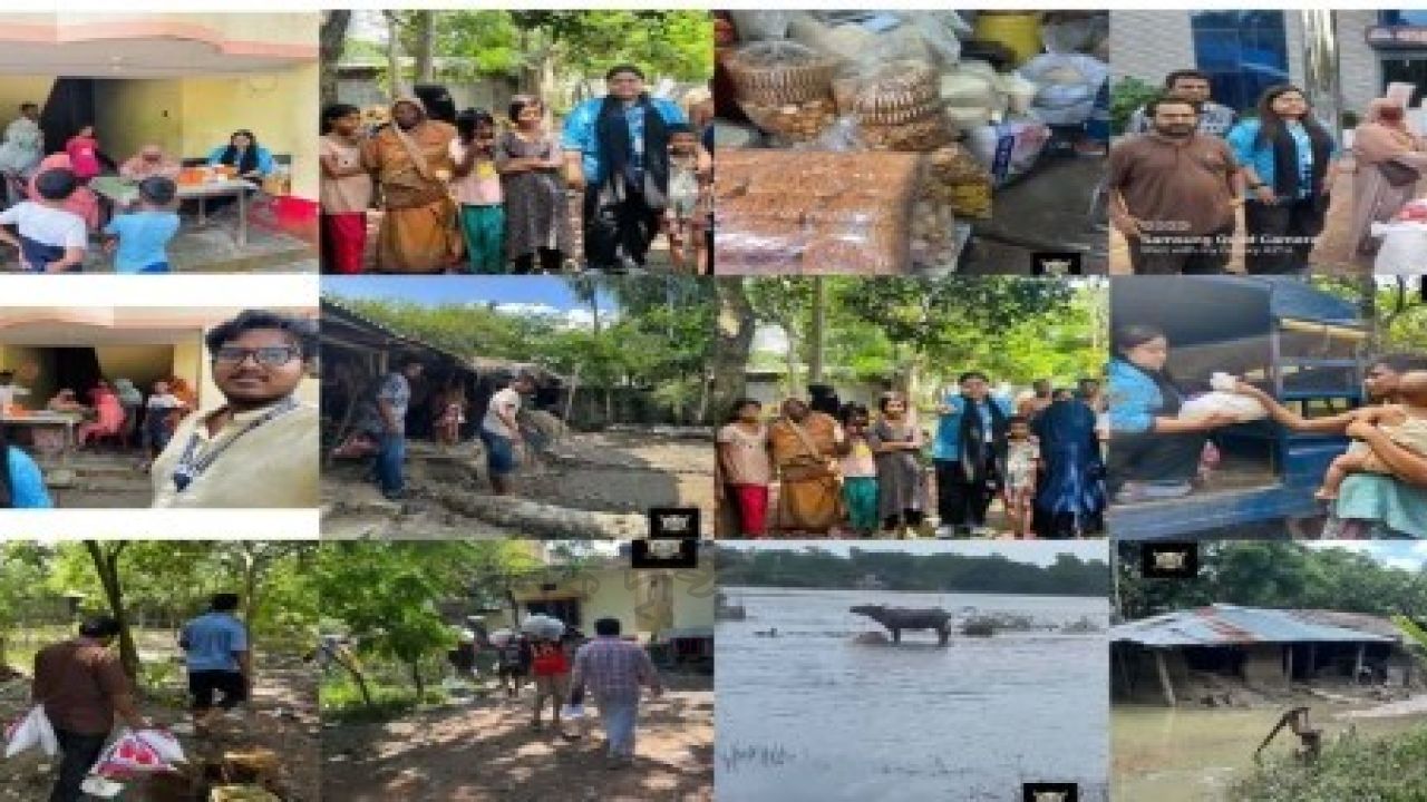 বন্যার্তদের পাশে ‘লাইট অফ জাস্টিস সোসাইটি’