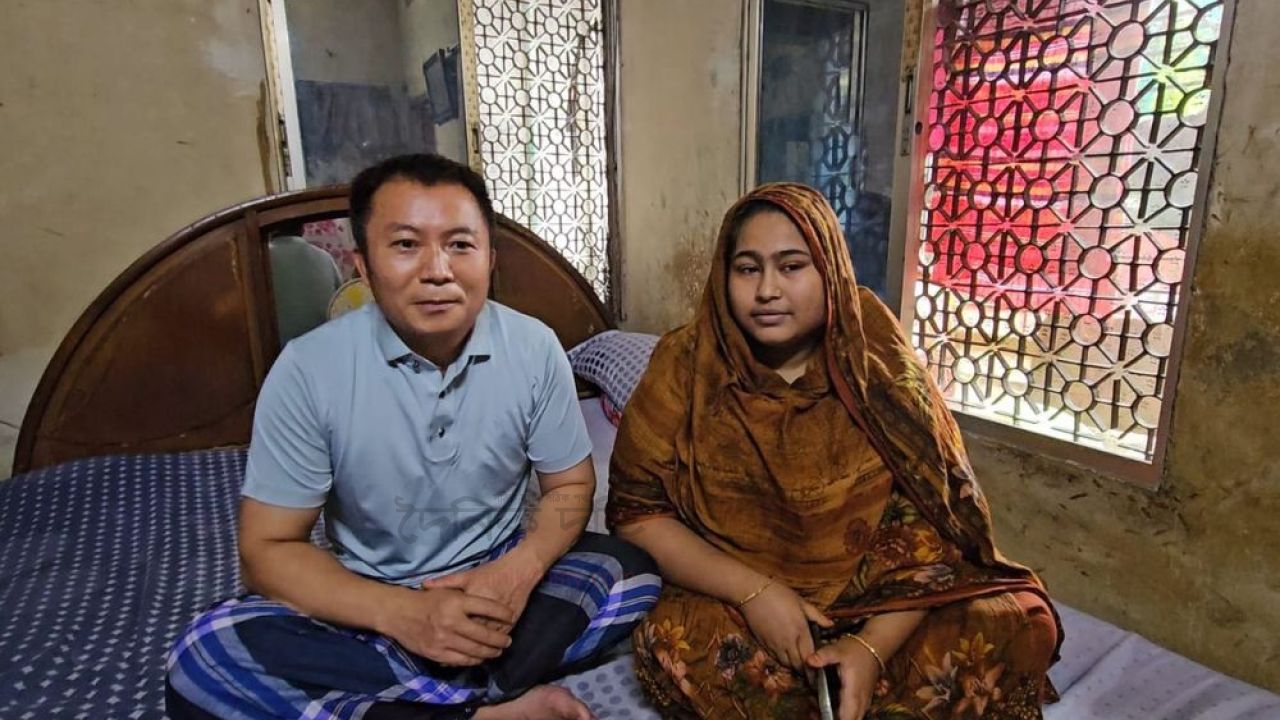 প্রেমের টানে কেরানীগঞ্জে চীনা যুবক, ইসলাম ও সংস্কৃতি আপন করে বিয়ে