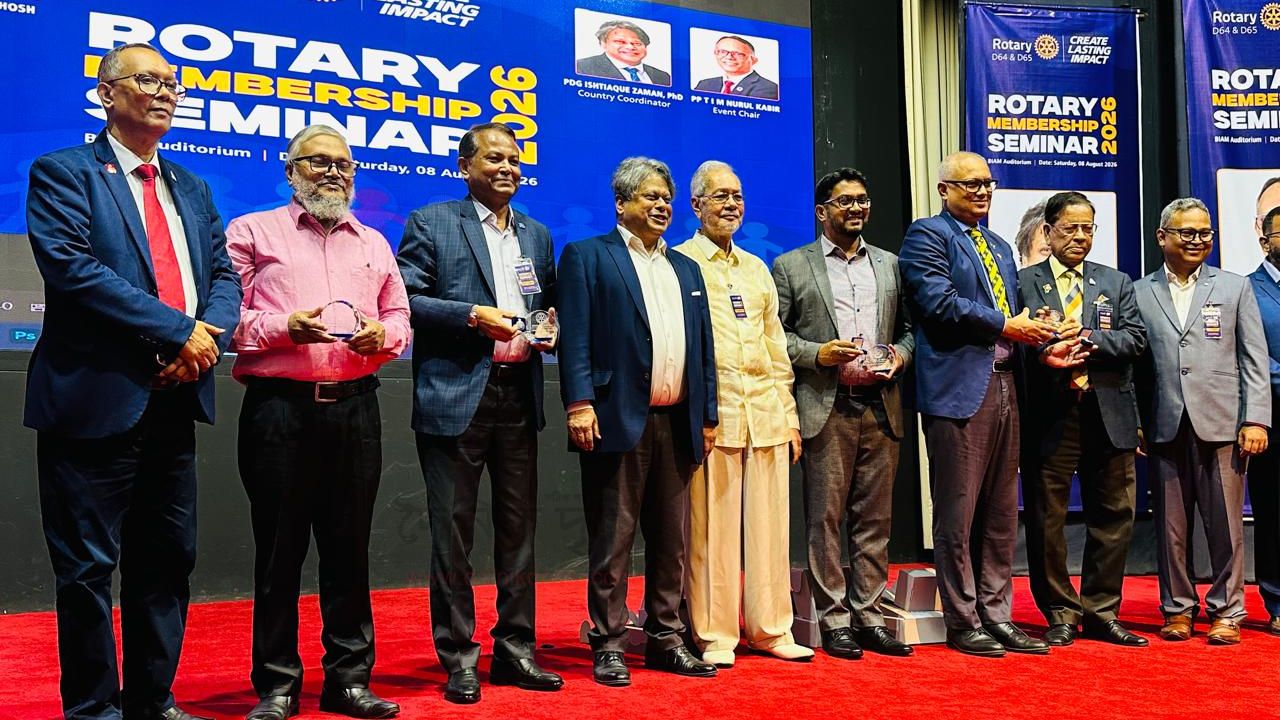 মানবসেবার জন্য রোটারির সম্মানজনক পদক পেলেন ডা. হাবিবুল্লাহ তালুকদার রাসকিন